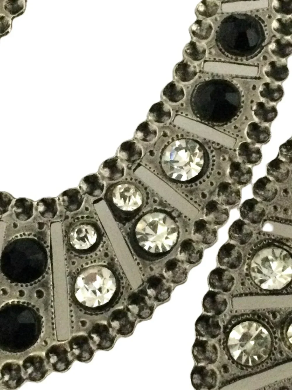 Ultra Heavy 28g Vintage Oversized Rhinestone Chandelier Earrings Gala